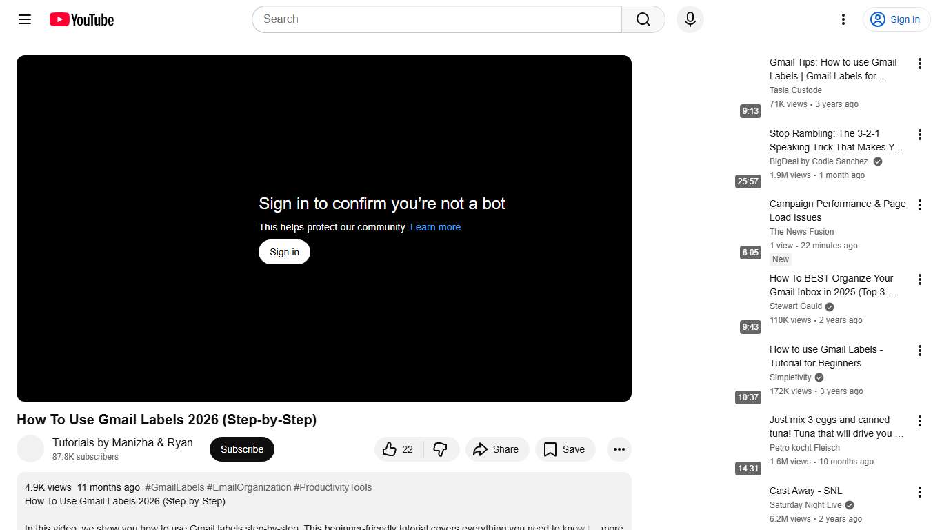 How To Use Gmail Labels 2026 (Step-by-Step) - YouTube
