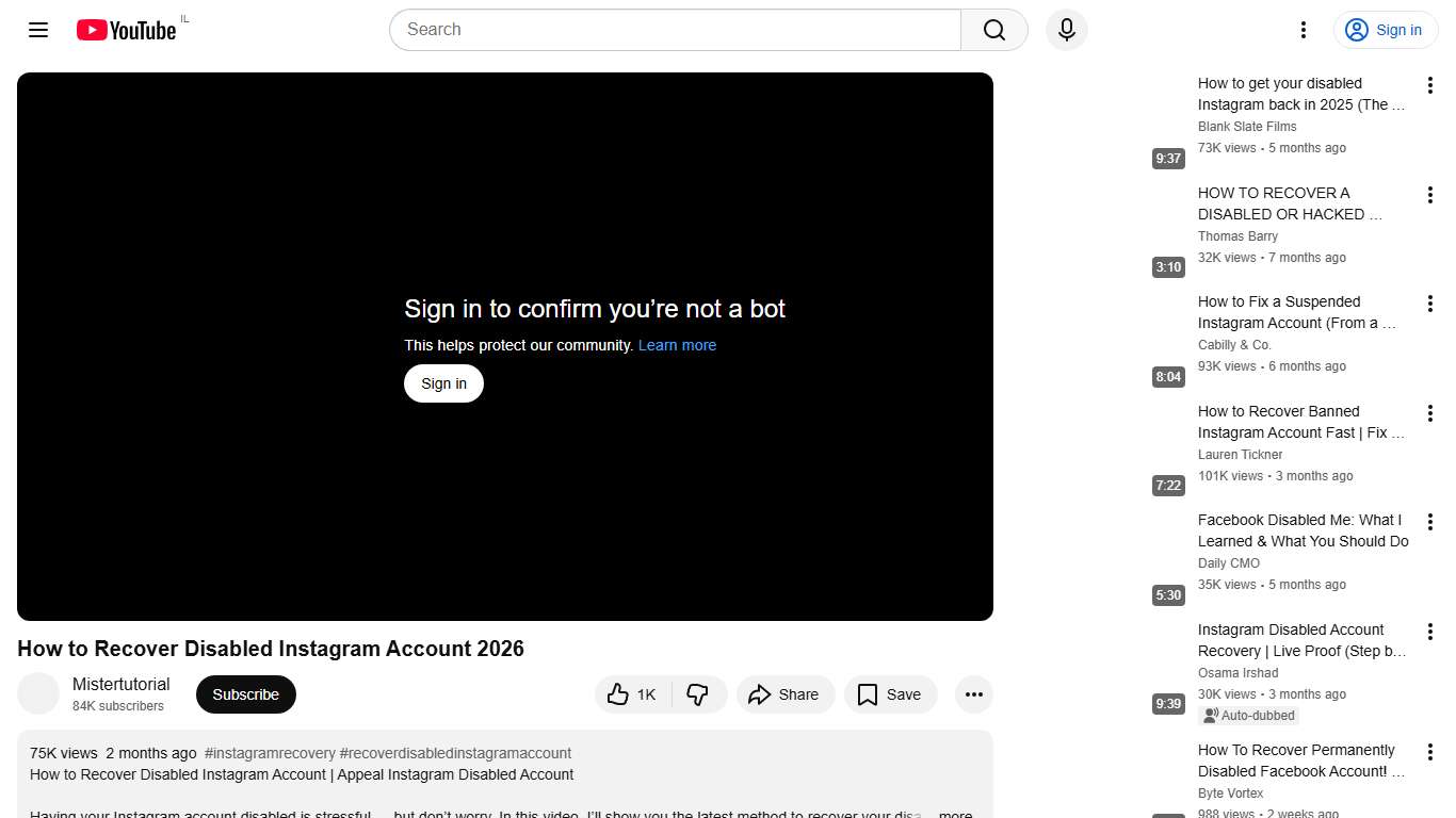 How to Recover Disabled Instagram Account 2026 - YouTube